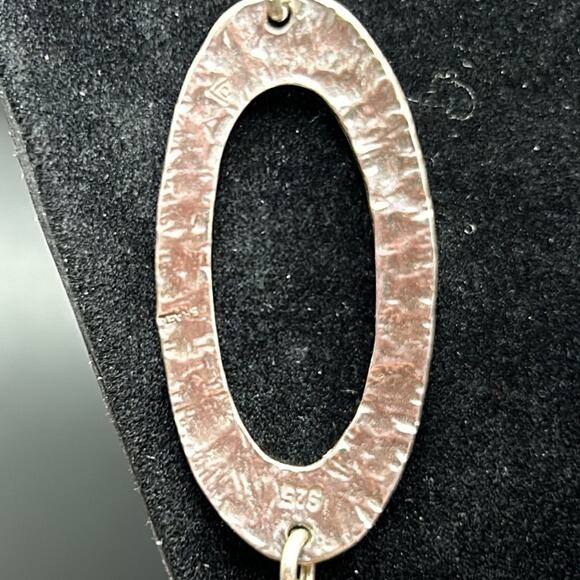 Silpada 925 Sterling Silver Triple Chain Long Necklace #496 roughly 32" - Picture 4 of 7